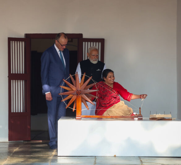PM along with the Chancellor of Germany, Mr. Friedrich Merz visited to Sabarmati Ashram at Ahmedabad, in Gujarat on January 12, 2026.