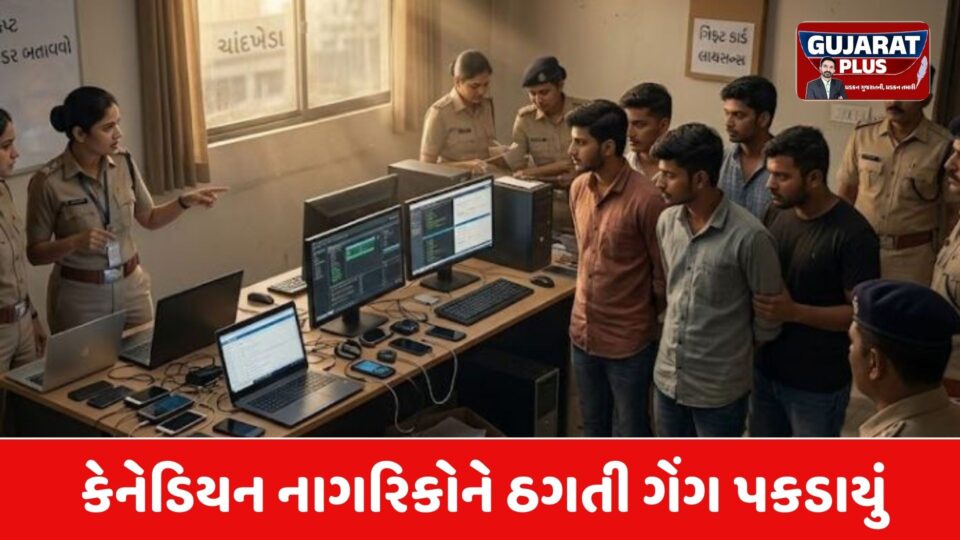 અમદાવાદમાં ફેક કોલ સેન્ટરનો ભંડાફોડ: કેનેડિયન નાગરિકોને ઠગતું નેટવર્ક ઝડપાયું