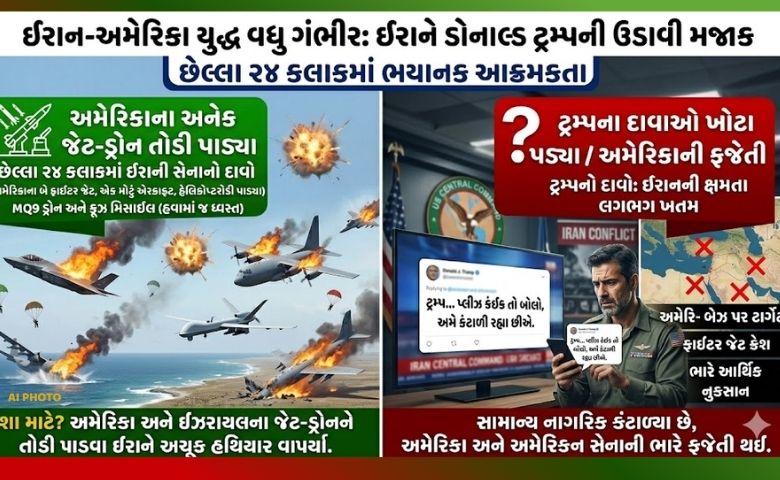 ‘ટ્રમ્પ, કંઈક તો બોલો...’: ઈરાને અમેરિકાની મજાક ઉડાવી, 24 કલાકમાં અનેક ફાઈટર જેટ તોડી પાડ્યા