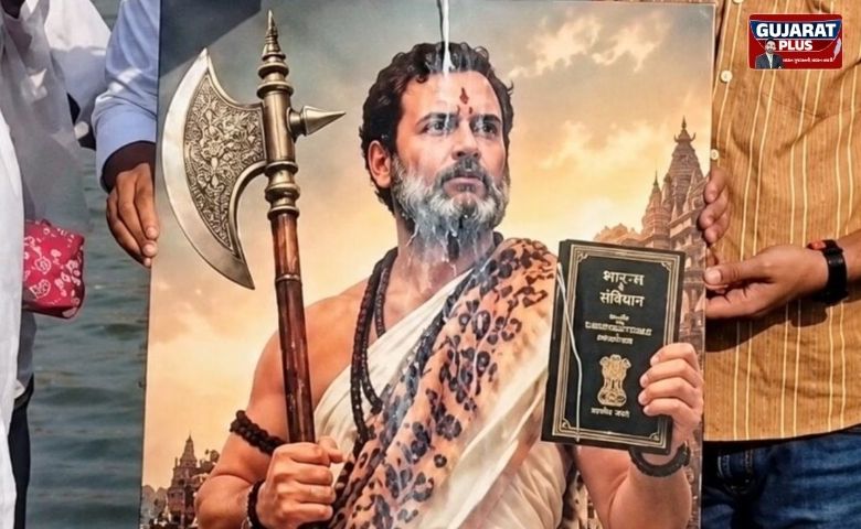 રાહુલ ગાંધીનો 'પરશુરામ અવતાર': એક તસવીરથી અનેક રાજકીય સંદેશ; બ્રાહ્મણ અને દલિત-ઓબીસી વોટબેંક પર નજર