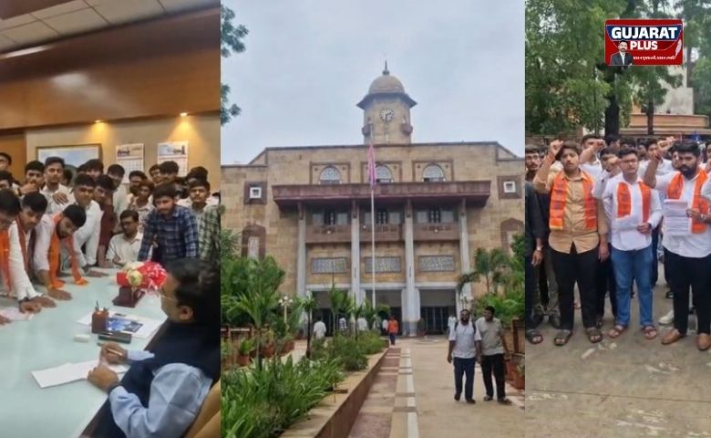 ગુજરાત યુનિવર્સિટીમાં ગેરરીતિનો દાવો: માનીતાઓને 5 લાખ પગાર ચૂકવાયાનો આરોપ, ABVP નું અલ્ટીમેટમ