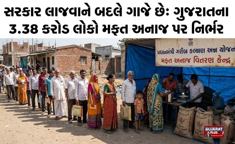 સરકાર લાજવાને બદલે ગાજે છે: ગુજરાતના 3.38 કરોડ લોકો મફત અનાજ પર નિર્ભર
