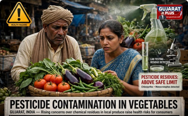 Pesticide Residue in Vegetables: ગુજરાતમાં શાકભાજી અને ફળોના 170 સેમ્પલમાં મર્યાદા કરતાં વધુ જંતુનાશકો મળી આવ્યા. જાણો વધુ પડતા પેસ્ટિસાઈડ્સના જોખમો અને સફાઈની સાચી રીત.